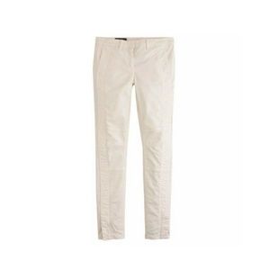NEW J CREW Pants Ivory Ankle Moto Skinny Casual